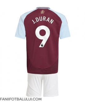 Aston Villa Jhon Duran #9 Echipament de Fotbal Replică 2024-25 Copii Acasa (+ Șorturi)